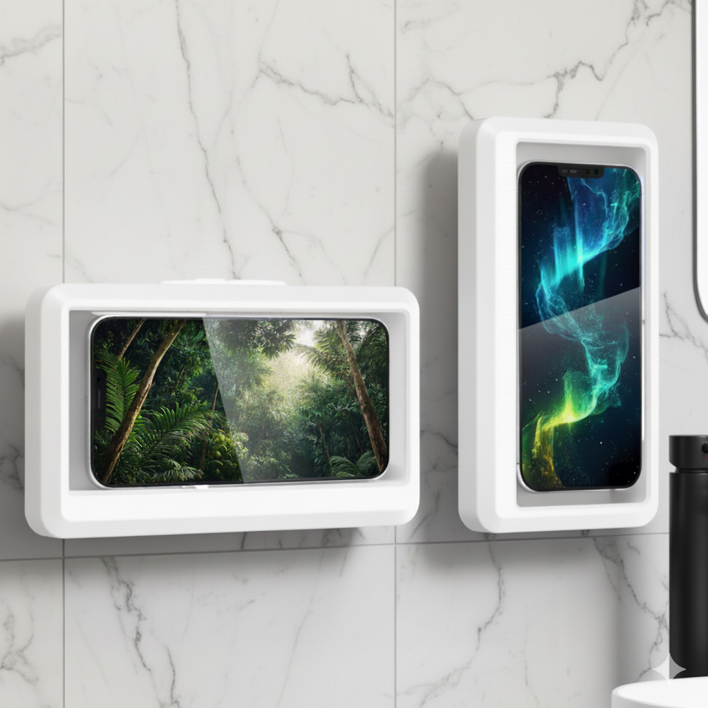 PhoneSplash – Boîte étanche pour smartphone sous la douche