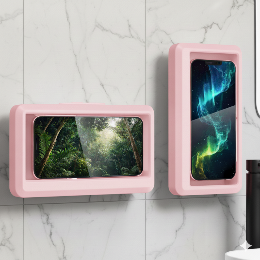 PhoneSplash – Boîte étanche pour smartphone sous la douche