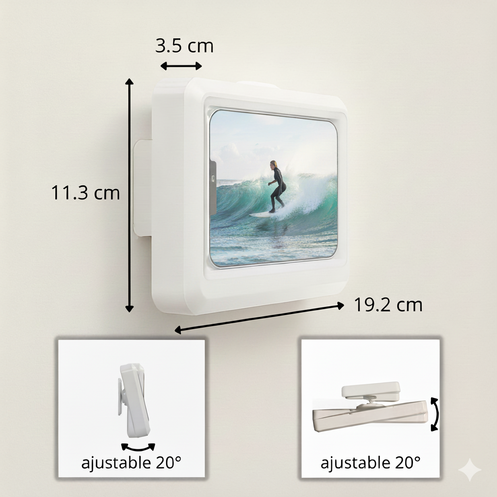PhoneSplash – Boîte étanche pour smartphone sous la douche